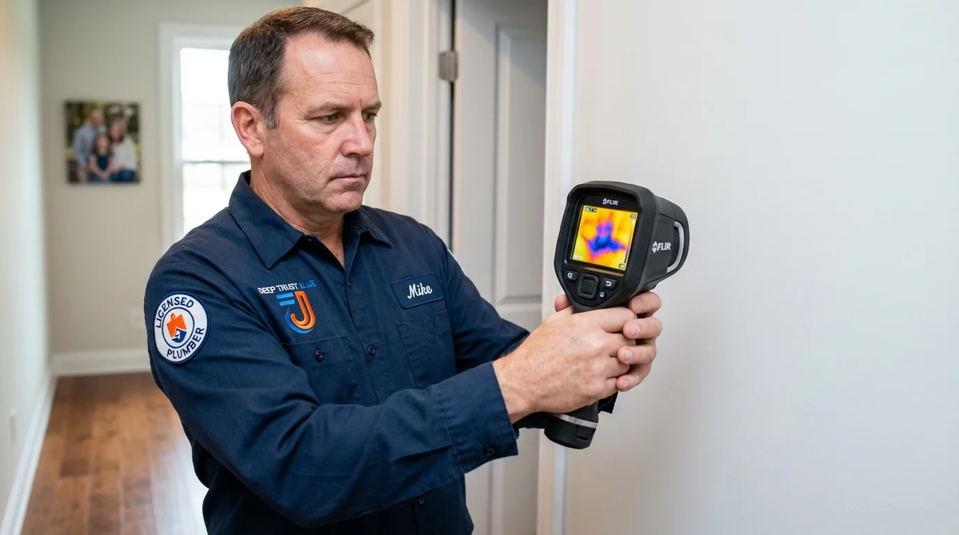 Thermal imaging leak detection by Johns Plumbing LLC in Croydon